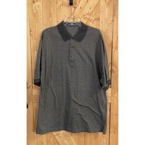 Carnoustie Men’s Polo Shirt XL Gray Cotton Performance Short Sleeve Golf Preppy